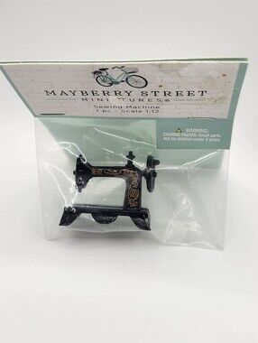 Mayberry Street Vintage Sewing Machine 1:12 Scale Dollhouse Miniature Tabletop